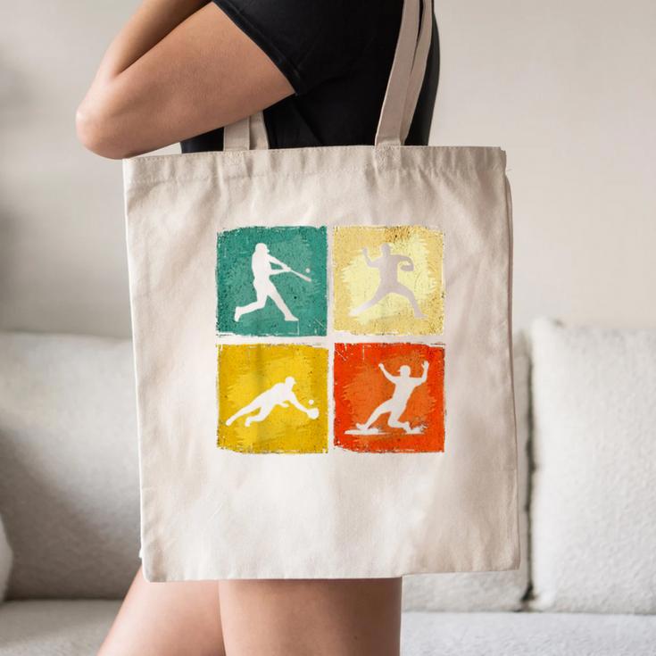 Retro Style Baseball Lover Playing Men Women Kids Baseball Canvas Tote Bag Retro Style Baseball Lover Playing Men Women Kids Baseball Canvas Tote Bag