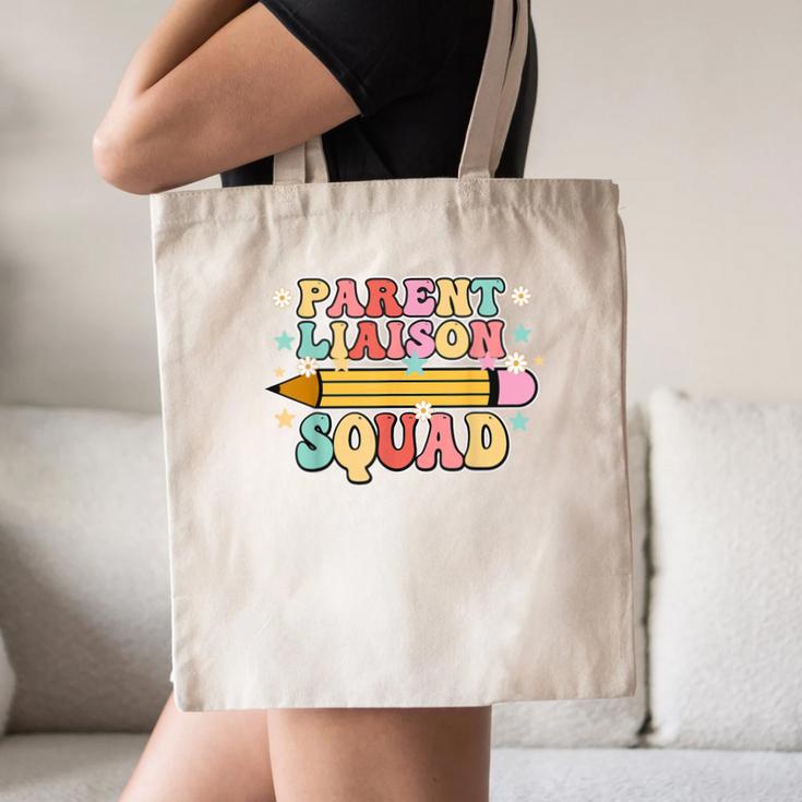 School Parent Liaison Squad Retro Back To School Canvas Tote Bag School Parent Liaison Squad Retro Back To School Canvas Tote Bag