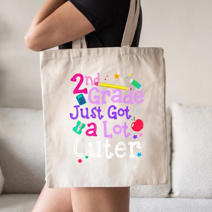 Second Grade Just Got Cuter Cute 2nd Grade Back To School Canvas Tote Bag Second Grade Just Got Cuter Cute 2nd Grade Back To School Canvas Tote Bag