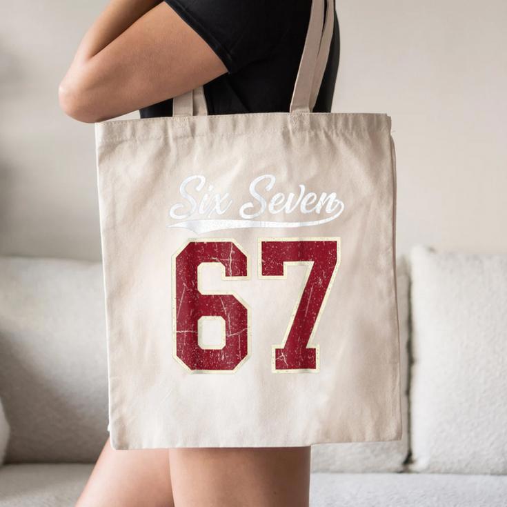 Six Seven Meme Boys Girls Kids 67 Baseball Jersey Canvas Tote Bag Six Seven Meme Boys Girls Kids 67 Baseball Jersey Canvas Tote Bag