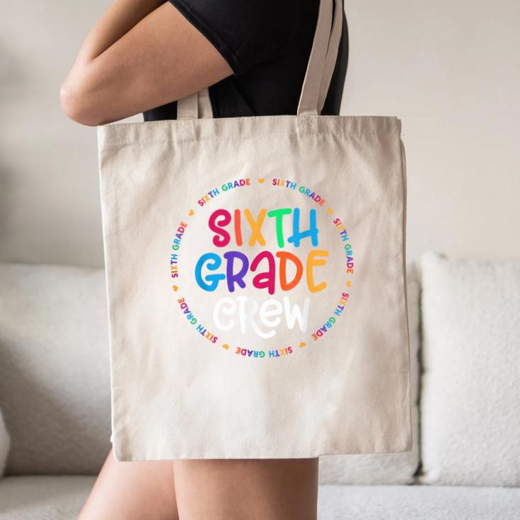 Sixth Grade Crew Back To School Matching Tee For 6th Grade Canvas Tote Bag