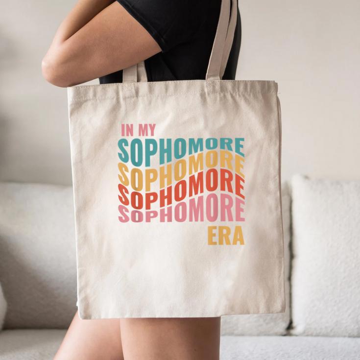 In My Sophomore Era High School 10th Grade Back To School Canvas Tote Bag In My Sophomore Era High School 10th Grade Back To School Canvas Tote Bag