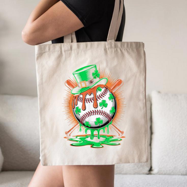 St Patrick Day Baseball Drip Ice Cream Kids Boys Men Canvas Tote Bag St Patrick Day Baseball Drip Ice Cream Kids Boys Men Canvas Tote Bag