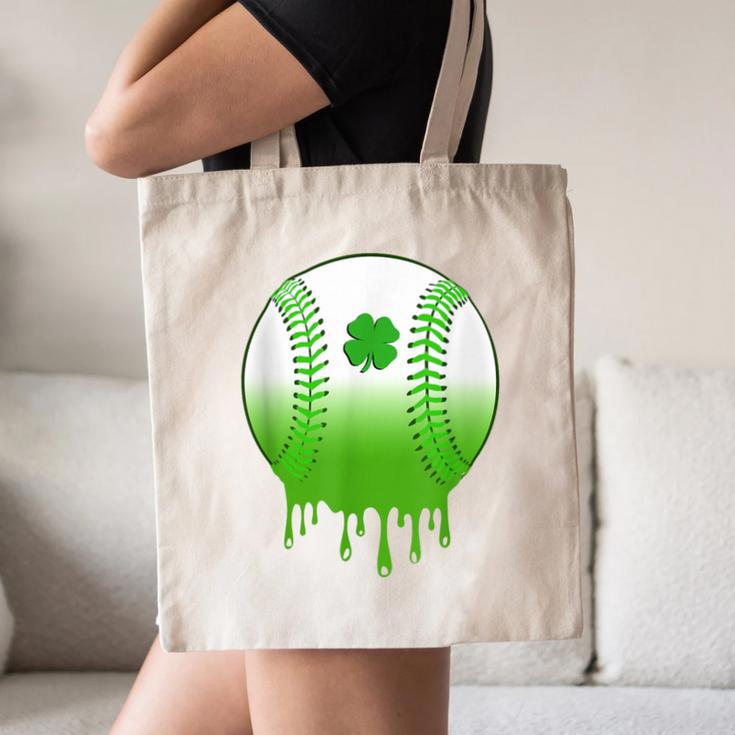 St Patricks Day Shamrock Baseball Irish Boys Kids Men Canvas Tote Bag