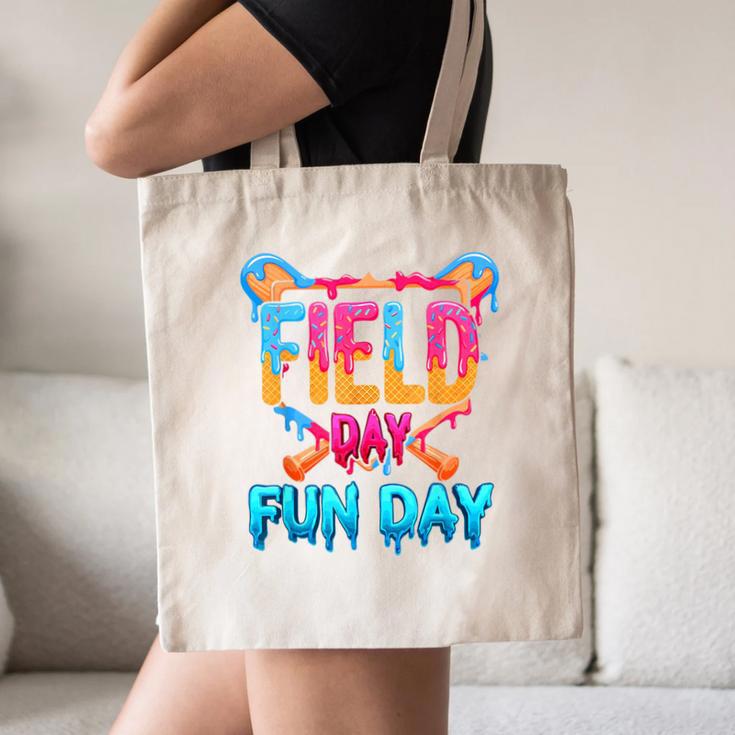Teacher Kids Field Day 2026 Baseball Field Day Fun Day Canvas Tote Bag