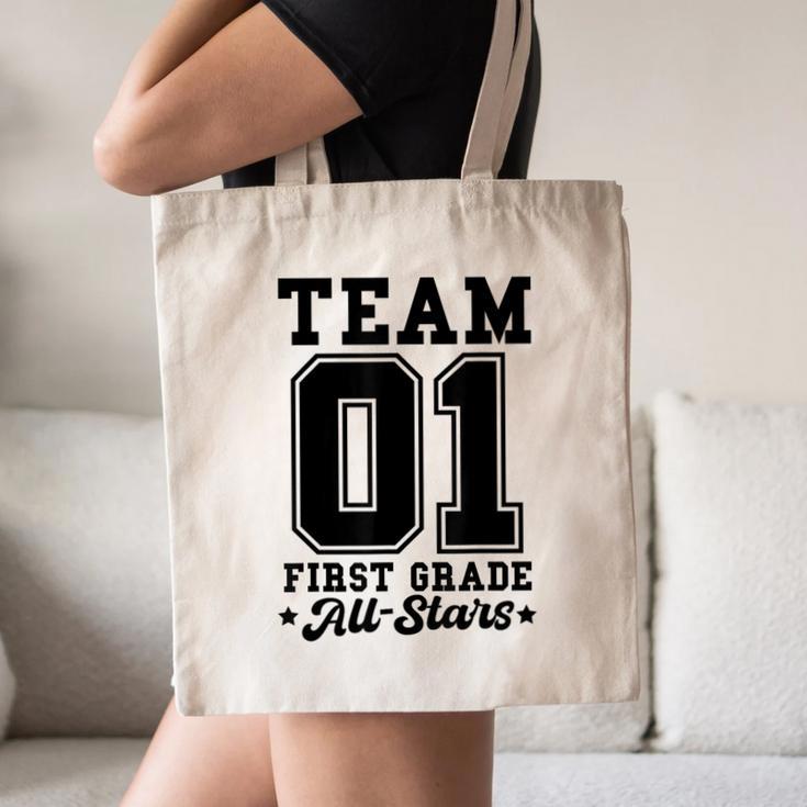 Team 1st Grade All-Stars Back To School Sports Jersey Canvas Tote Bag