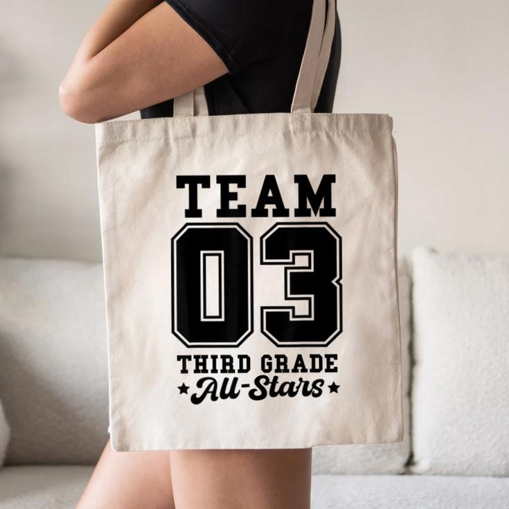 Team 3rd Grade All-Stars Back To School Sports Jersey Canvas Tote Bag Team 3rd Grade All-Stars Back To School Sports Jersey Canvas Tote Bag