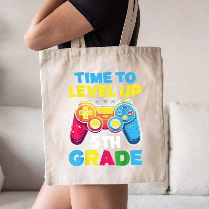 Time To Level Up 5th Grade Video Gamer Kids Back To School Canvas Tote Bag Time To Level Up 5th Grade Video Gamer Kids Back To School Canvas Tote Bag