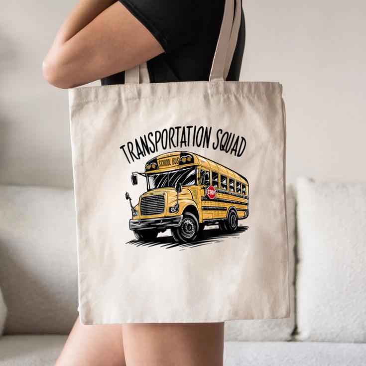 Transportation Squad Bus Drivers Back To School Canvas Tote Bag Transportation Squad Bus Drivers Back To School Canvas Tote Bag