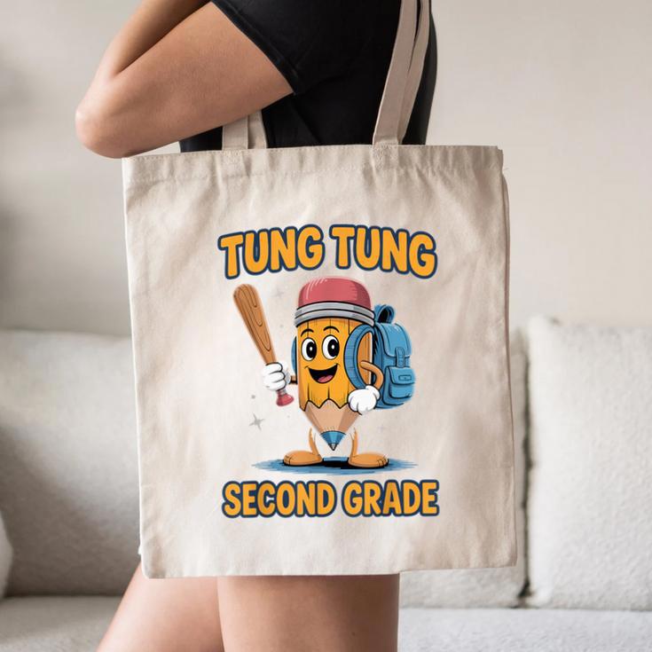 Tung Tung Sahur 2nd Grade Italian Brainrot Back To School Canvas Tote Bag Tung Tung Sahur 2nd Grade Italian Brainrot Back To School Canvas Tote Bag