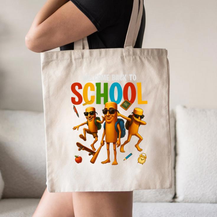 Tung Tung Tung Sahur Back To School Italian Brainrot Meme Canvas Tote Bag Tung Tung Tung Sahur Back To School Italian Brainrot Meme Canvas Tote Bag