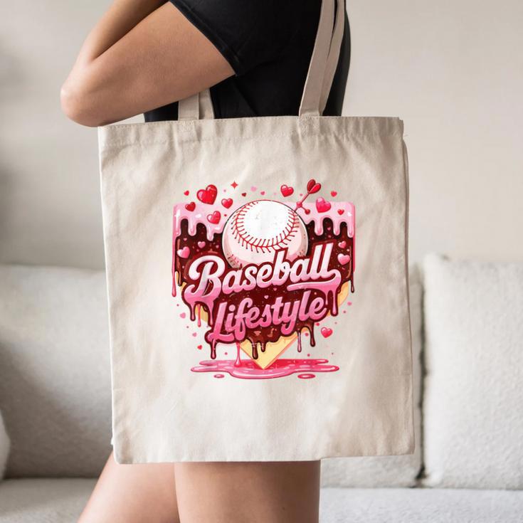 Valentine Baseball Lifestyle Home Plate Ice-Cream Drip Boys Canvas Tote Bag Valentine Baseball Lifestyle Home Plate Ice-Cream Drip Boys Canvas Tote Bag