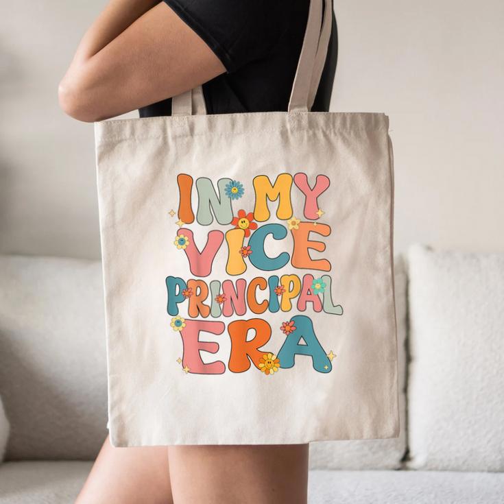 In My Vice Principal Era Groovy Back To School VicePrincipal Canvas Tote Bag In My Vice Principal Era Groovy Back To School VicePrincipal Canvas Tote Bag