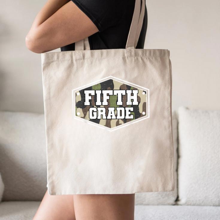 Vintage Fifth Grade Old Camo Back To School Boys 5th Grade Canvas Tote Bag Vintage Fifth Grade Old Camo Back To School Boys 5th Grade Canvas Tote Bag