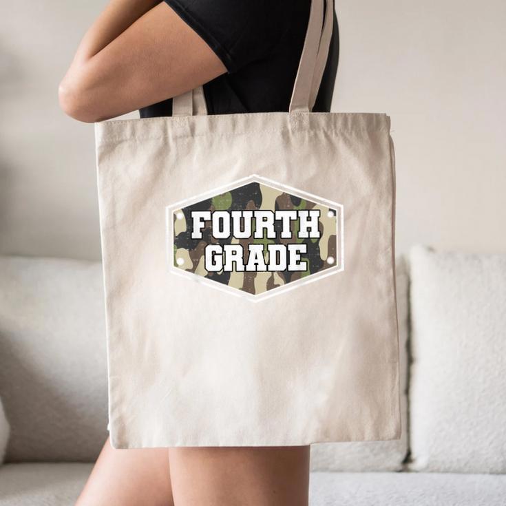 Vintage Fourth Grade Old Camo Back To School Boys 4th Grade Canvas Tote Bag Vintage Fourth Grade Old Camo Back To School Boys 4th Grade Canvas Tote Bag