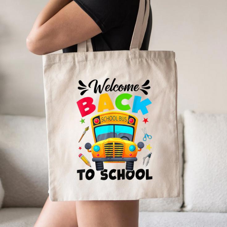 Welcome Back To School Outfit School Bus Driver Canvas Tote Bag Welcome Back To School Outfit School Bus Driver Canvas Tote Bag
