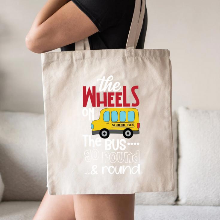 Wheels On The Bus Kids Back To School Canvas Tote Bag Wheels On The Bus Kids Back To School Canvas Tote Bag
