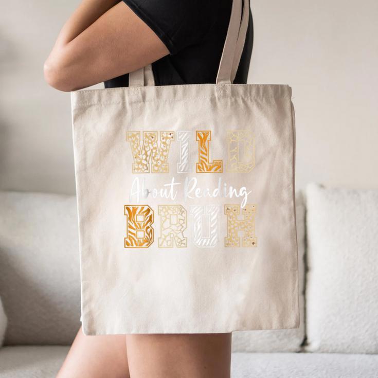 Wild About Reading Kid Love Wild Animal Books Back To School Canvas Tote Bag Wild About Reading Kid Love Wild Animal Books Back To School Canvas Tote Bag