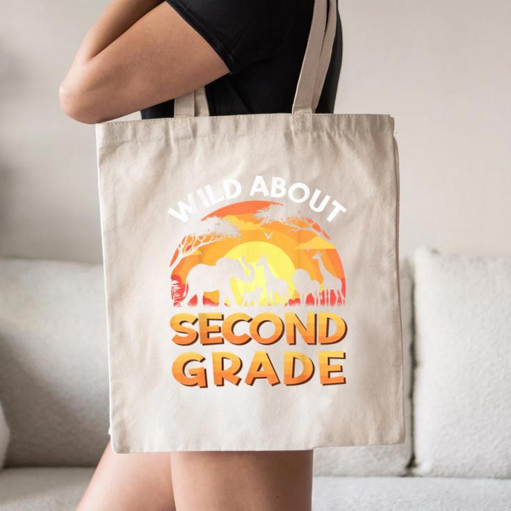 Wild About Second Grade Zoo Animals Back To School Safari Canvas Tote Bag Wild About Second Grade Zoo Animals Back To School Safari Canvas Tote Bag
