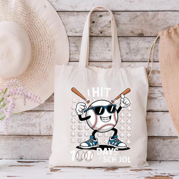 100 Days Of School Baseball Bat 100th Day Of School Canvas Tote Bag 100 Days Of School Baseball Bat 100th Day Of School Canvas Tote Bag