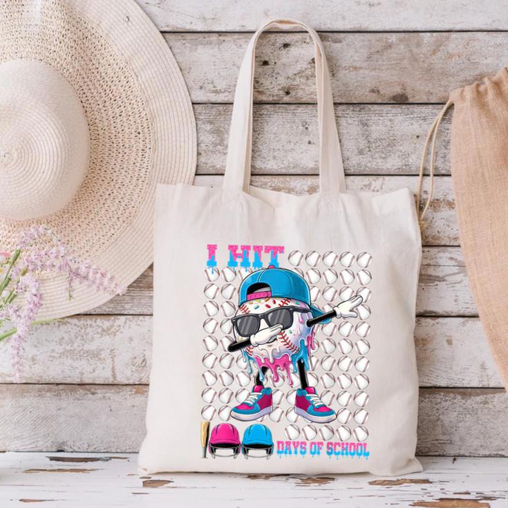 100 Days Of School Baseball Drip Boys Kids 100th Day School Canvas Tote Bag 100 Days Of School Baseball Drip Boys Kids 100th Day School Canvas Tote Bag