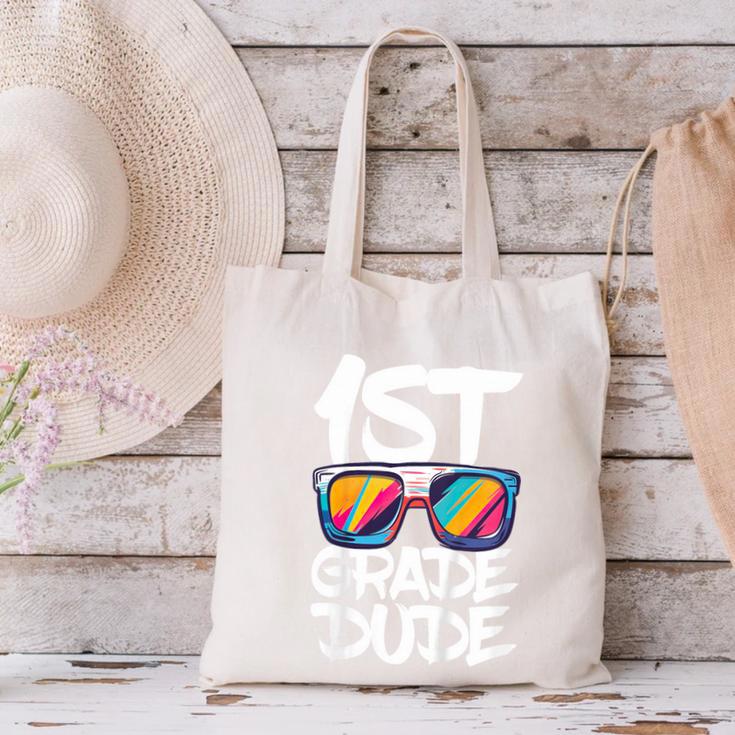 1st Grade Dude Shirt Back To School First Grade Boy Girl Canvas Tote Bag 1st Grade Dude Shirt Back To School First Grade Boy Girl Canvas Tote Bag