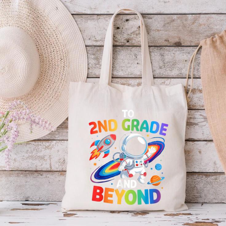 2nd Grade And Beyond Second Grade Astronaut Back To School Canvas Tote Bag