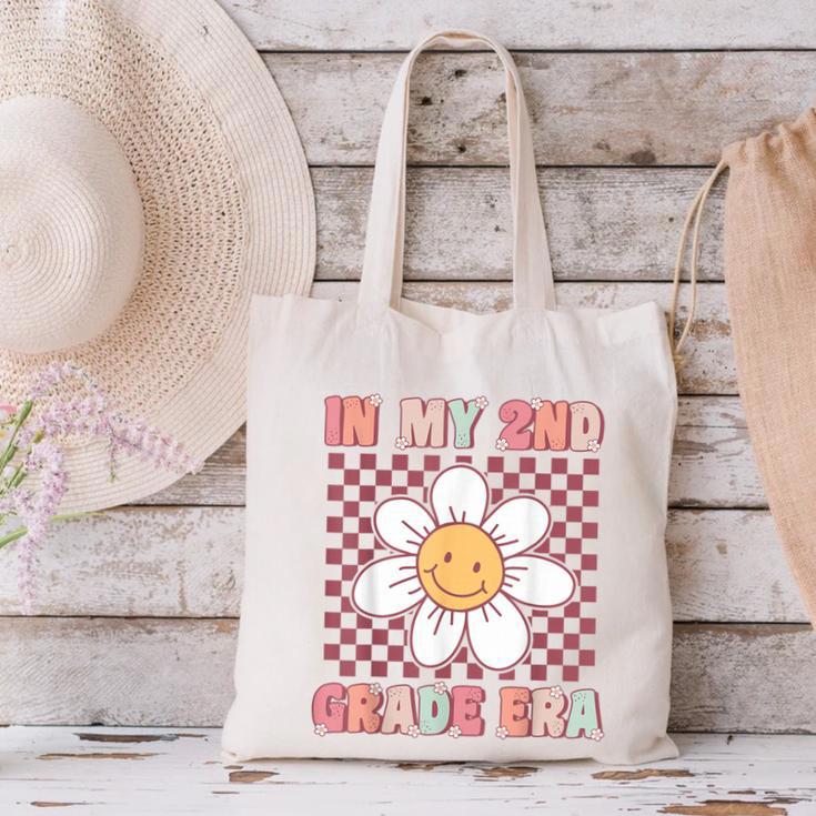 In My 2nd Grade Era Cute Groovy Second Grade Back To School Canvas Tote Bag