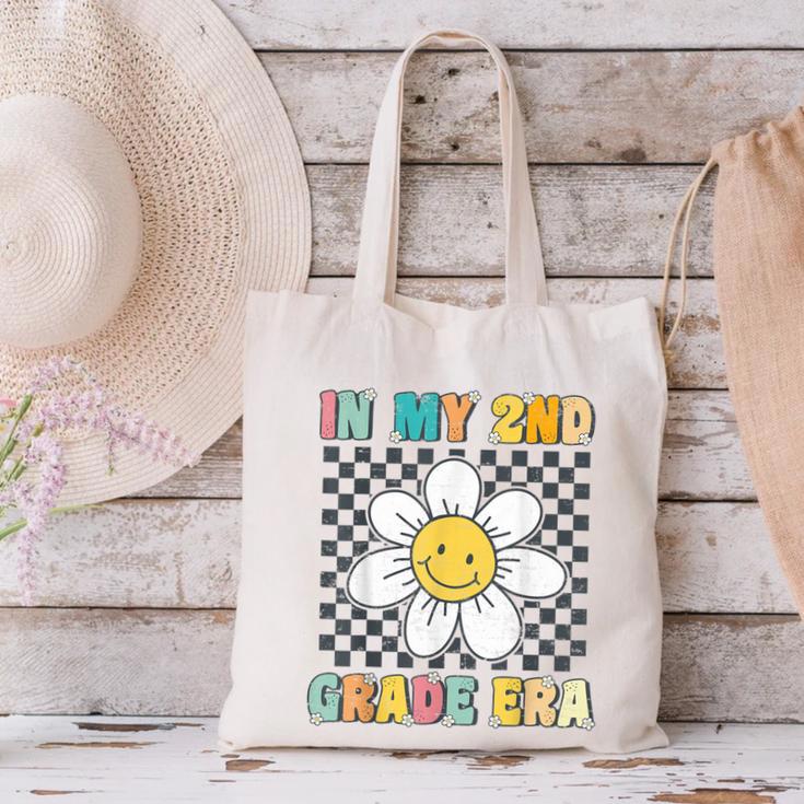 In My 2nd Grade Era Retro Groovy Second Grade Back To School Canvas Tote Bag In My 2nd Grade Era Retro Groovy Second Grade Back To School Canvas Tote Bag