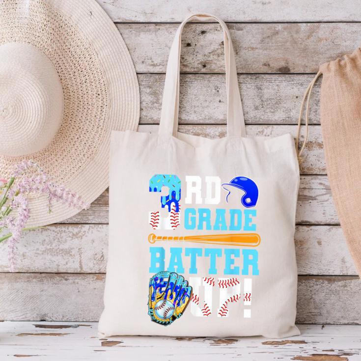 3rd Grade Back To School Baseball Drip Ice Cream Batter Up Canvas Tote Bag 3rd Grade Back To School Baseball Drip Ice Cream Batter Up Canvas Tote Bag