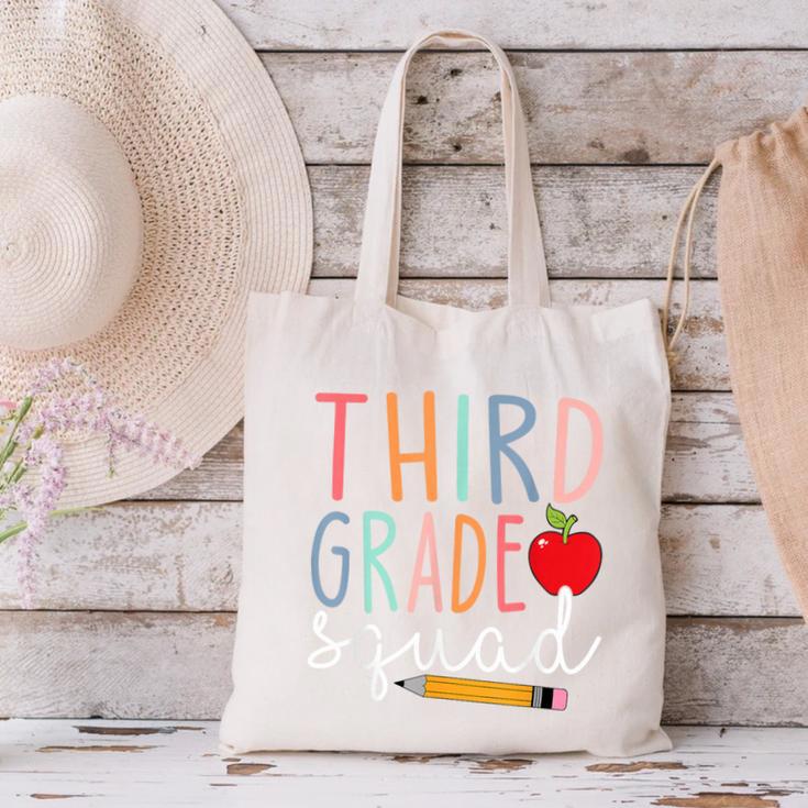 3rd Grade Squad Tshirt Third Grade Back To School Canvas Tote Bag 3rd Grade Squad Tshirt Third Grade Back To School Canvas Tote Bag