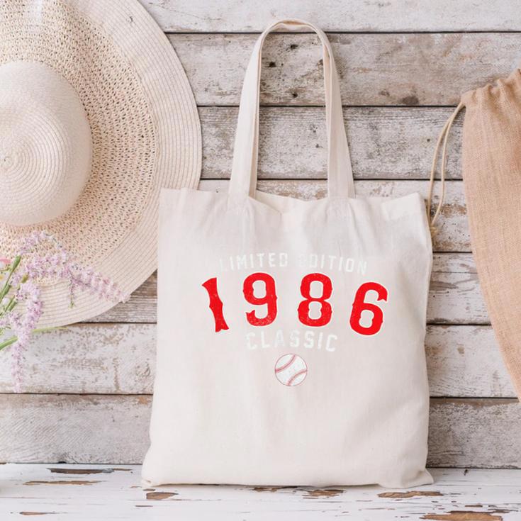 40 Year Old 1986 Classic Baseball 40th Birthday Canvas Tote Bag