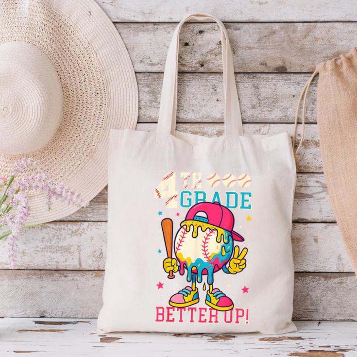 4th Grade Back To School Baseball Drip Ice Cream Game On Canvas Tote Bag 4th Grade Back To School Baseball Drip Ice Cream Game On Canvas Tote Bag