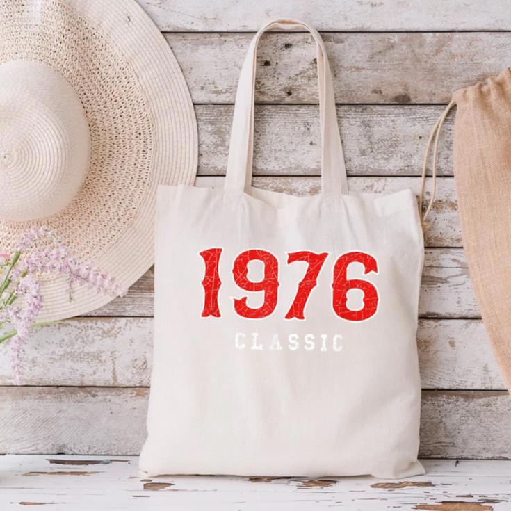50 Year Old 1976 Classic Baseball Fan 50th Birthday Canvas Tote Bag 50 Year Old 1976 Classic Baseball Fan 50th Birthday Canvas Tote Bag