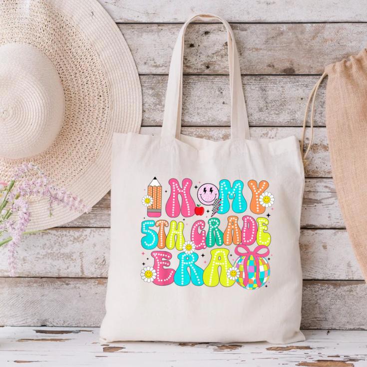 In My 5th Grade Era Coquette Bow Back To School Fifth Grade Canvas Tote Bag In My 5th Grade Era Coquette Bow Back To School Fifth Grade Canvas Tote Bag