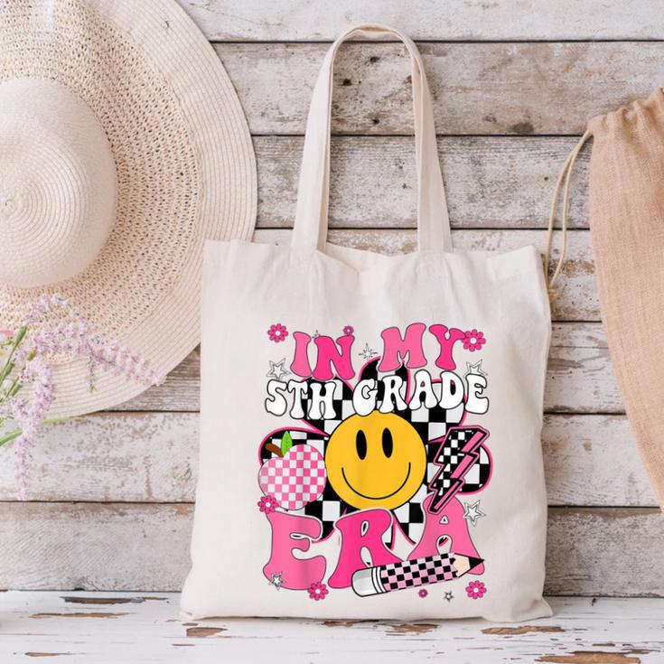 In My 5th Grade Era First Day Of School Back To School Retro Canvas Tote Bag In My 5th Grade Era First Day Of School Back To School Retro Canvas Tote Bag