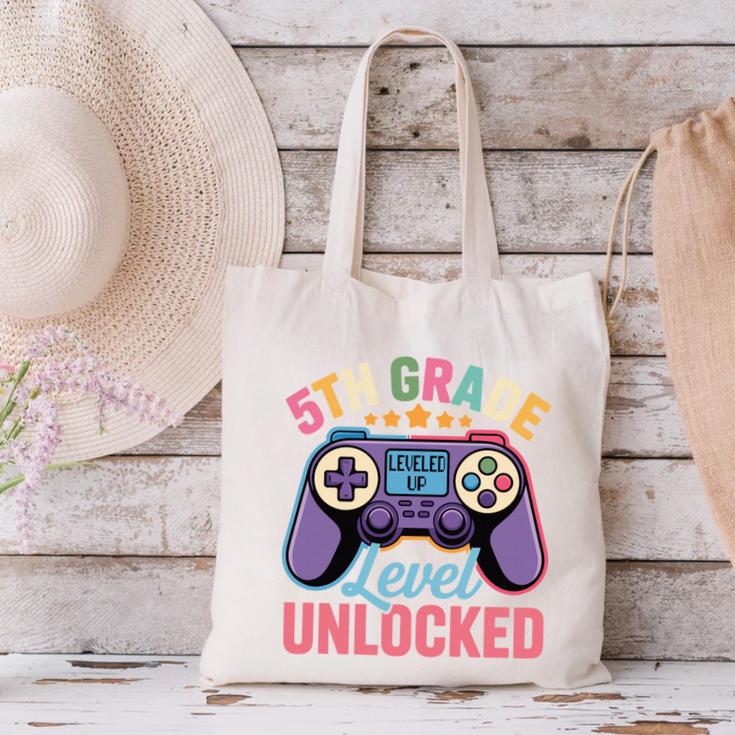 5th Grade Level Unlocked Shirt – Gamer Back To School Performance Canvas Tote Bag