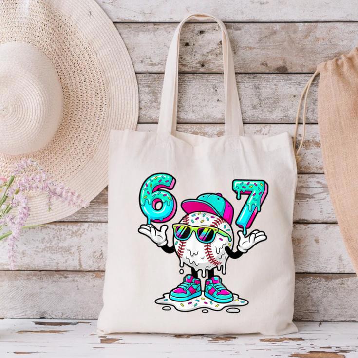 67 Baseball Drip Ice Cream 67 Baseball Men Boy Kids Canvas Tote Bag 67 Baseball Drip Ice Cream 67 Baseball Men Boy Kids Canvas Tote Bag
