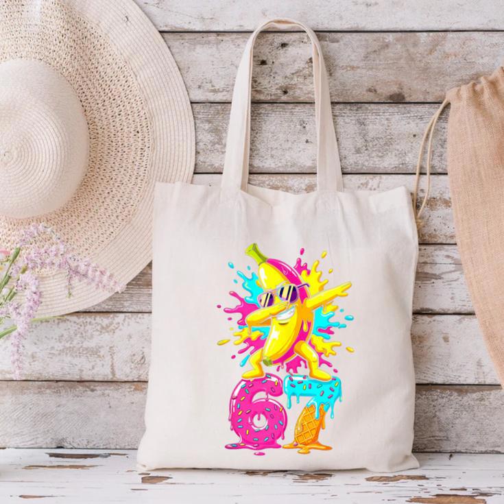 67 Baseball Ice Cream Six Seven Dabbing Banana Canvas Tote Bag