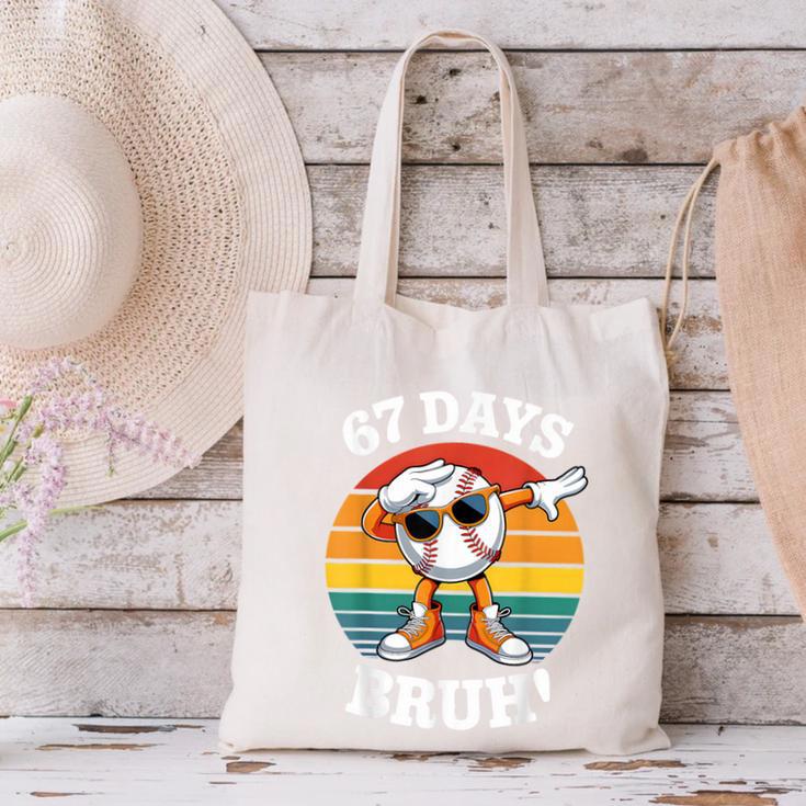 67 Days Of School Bruh Teacher Kids Dabbing Baseball Canvas Tote Bag 67 Days Of School Bruh Teacher Kids Dabbing Baseball Canvas Tote Bag