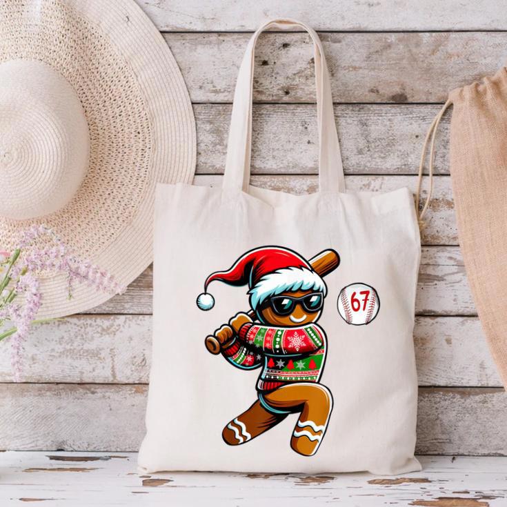 67 Gingerbread Man Playing Baseball Christmas 6 7 Meme Canvas Tote Bag 67 Gingerbread Man Playing Baseball Christmas 6 7 Meme Canvas Tote Bag