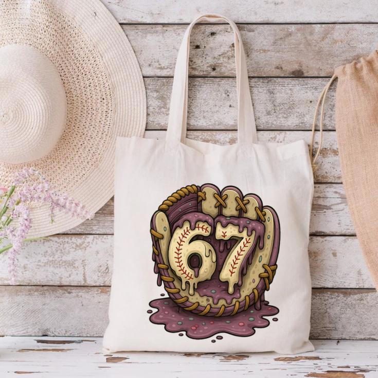 67 Ice Cream Drip Six Seven Baseball Premium Tri-Blend Canvas Tote Bag