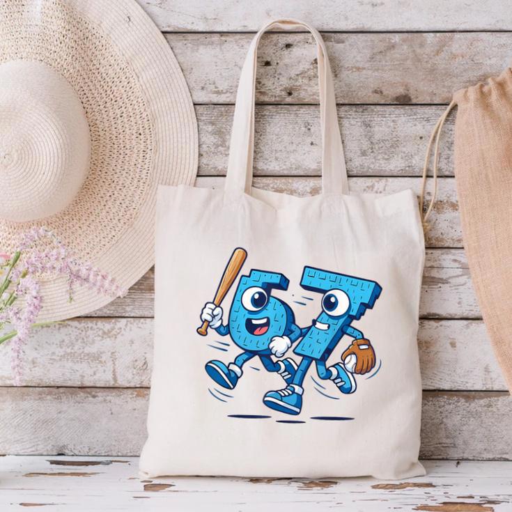 67 Six Seven Italian Brainrot Kid Baseball 67 Meme Christmas Canvas Tote Bag
