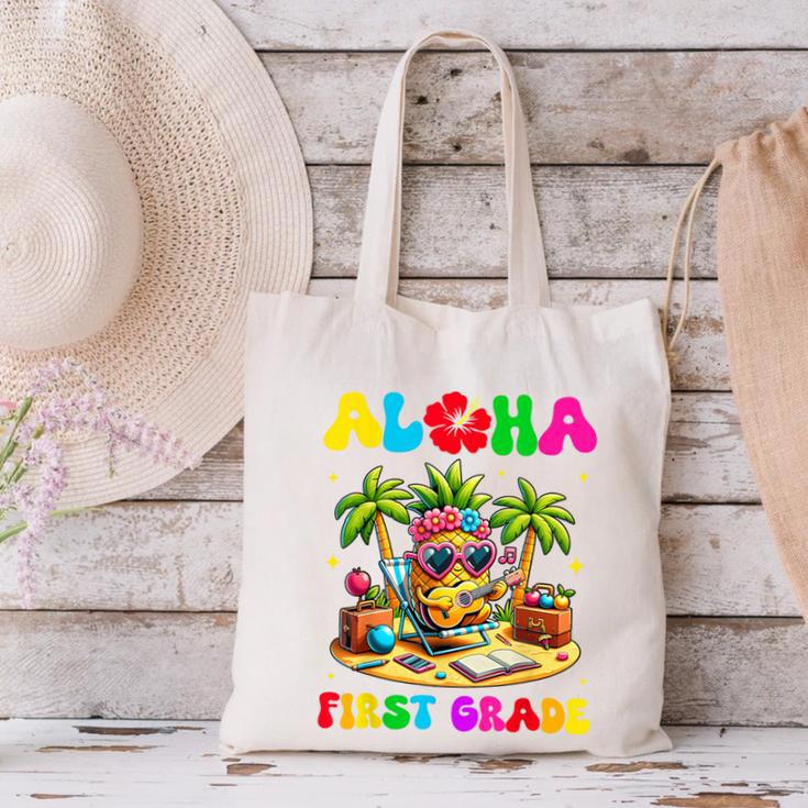 Aloha First Grade Pineapple Hawaii Back To School Kids Girl Canvas Tote Bag Aloha First Grade Pineapple Hawaii Back To School Kids Girl Canvas Tote Bag