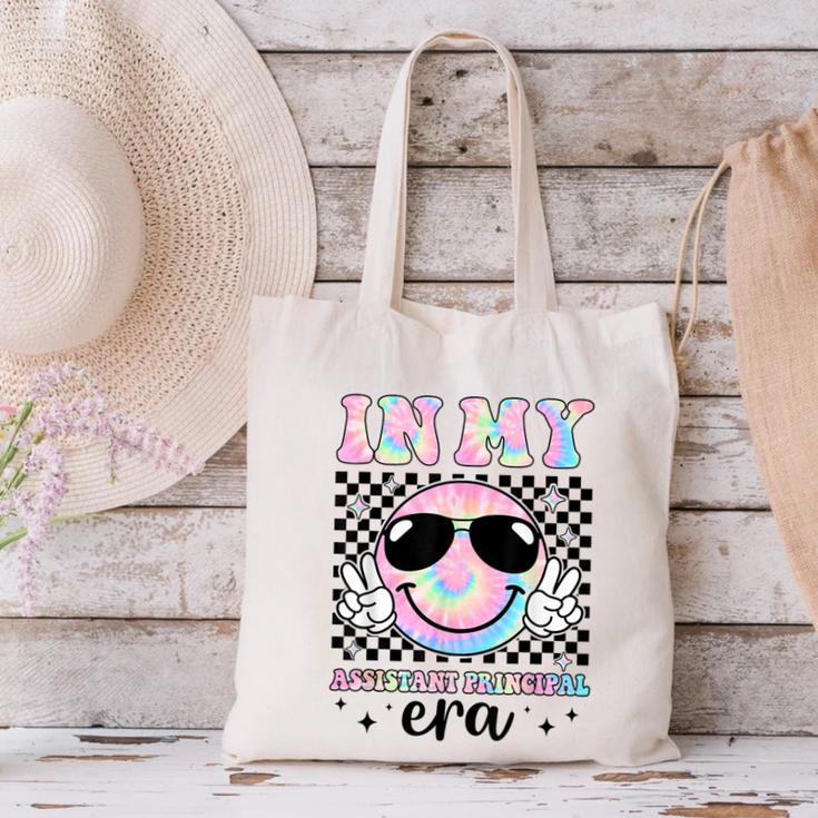In My Assistant Principal Era Groovy Tie Dye Back To School Canvas Tote Bag In My Assistant Principal Era Groovy Tie Dye Back To School Canvas Tote Bag