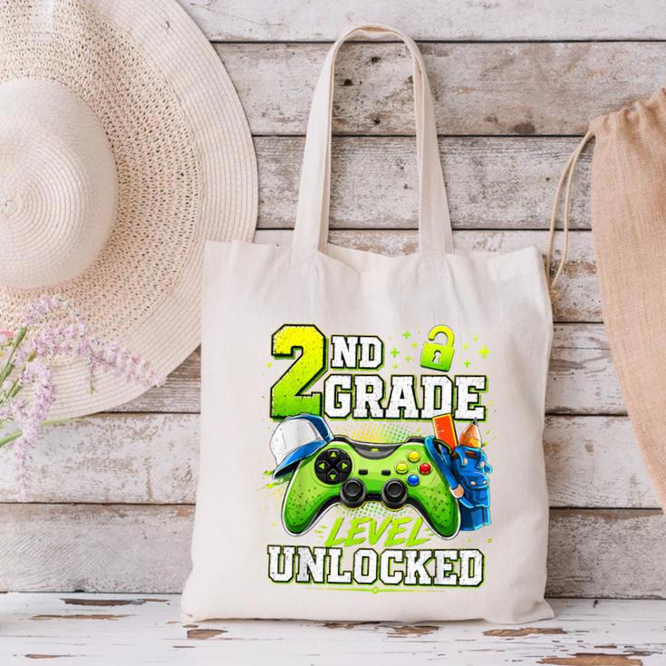 Back To School 2nd Second Grade Level Unlocked Gamer Kid Canvas Tote Bag Back To School 2nd Second Grade Level Unlocked Gamer Kid Canvas Tote Bag