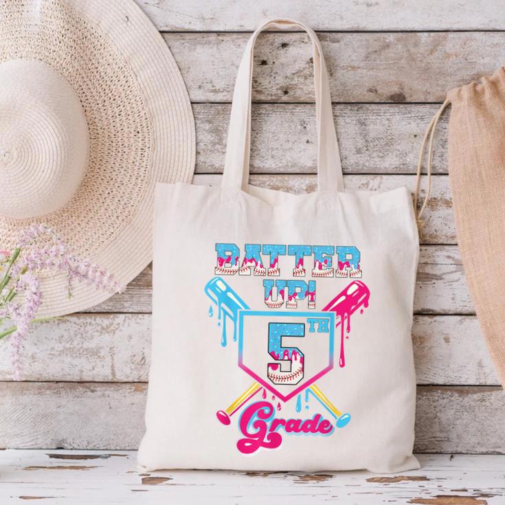 Back To School 5th Grade Batter Up Baseball First Day Boys Canvas Tote Bag Back To School 5th Grade Batter Up Baseball First Day Boys Canvas Tote Bag