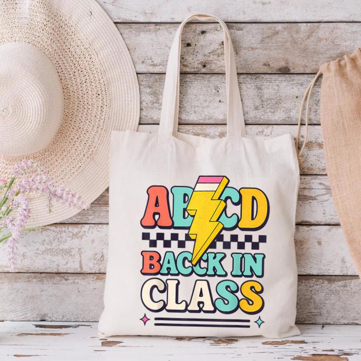 Back To School ABCD Back In Class Canvas Tote Bag Back To School ABCD Back In Class Canvas Tote Bag