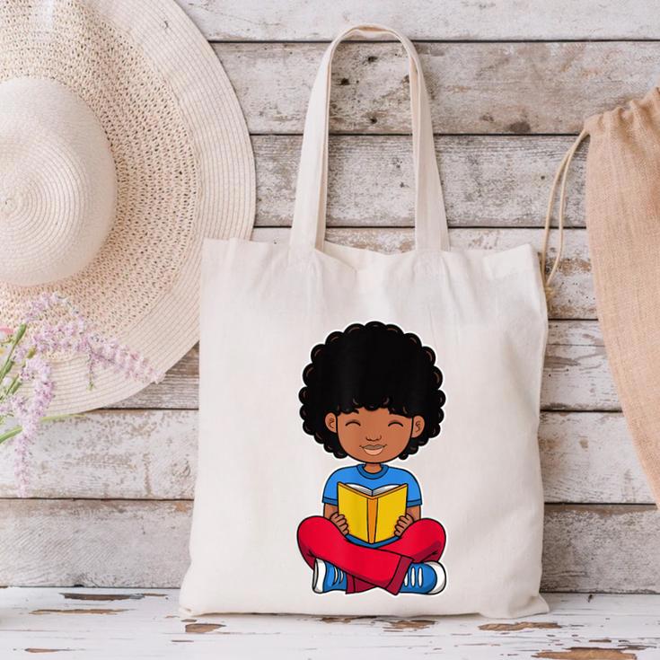 Back To School Afro African American Boy Student Canvas Tote Bag Back To School Afro African American Boy Student Canvas Tote Bag