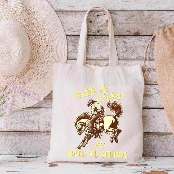 Back To School Cowboy Rodeo Country Western Saddle Up Boys Canvas Tote Bag Back To School Cowboy Rodeo Country Western Saddle Up Boys Canvas Tote Bag